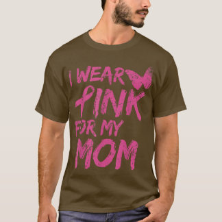 Camiseta Eu Visto Rosa Para Minha Mãe Sensibilização Para O