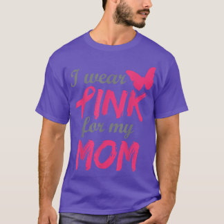 Camiseta Eu Visto Rosa Para Minha Mãe Sensibilização Para O
