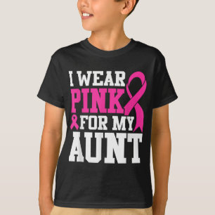 Camiseta Eu Visto Rosa Para Minha Tia Sensibilização Para O