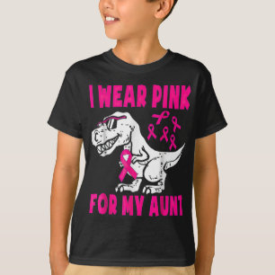 Camiseta Eu Visto Rosa Para Minha Tia Sensibilização Para O