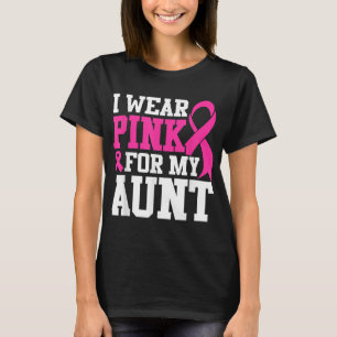 Camiseta Eu Visto Rosa Para Minha Tia Sensibilização Para O