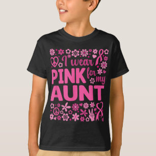Camiseta Eu Visto Rosa Para Minha Tia Sensibilização Para O