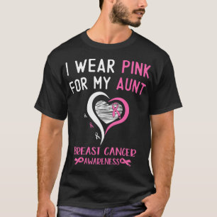 Camiseta Eu Visto Rosa Para Minha Tia Sobrevivente Do Cânce