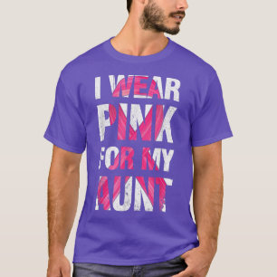 Camiseta Eu Visto Rosa Para Minha Tia Sobrevivente Do Cânce