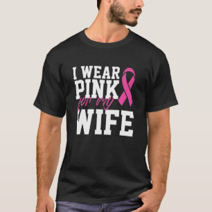 Camiseta Eu Visto Rosa Para O Apoio Mês Do Cancer Da Minha