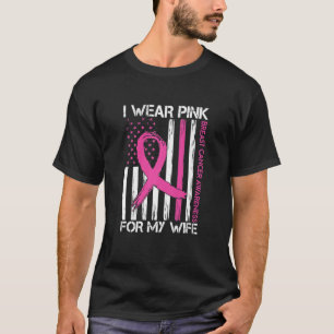 Camiseta Eu Visto Rosa Para O Apoio Mês Do Cancer Da Minha