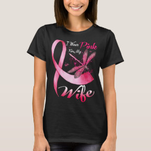 Camiseta Eu Visto Rosa Para O Cancer Da Minha Mulher De Dra