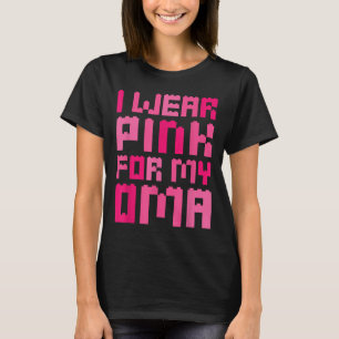 Camiseta Eu Visto Rosa Para O Meu Bloco Oma Construindo Boy