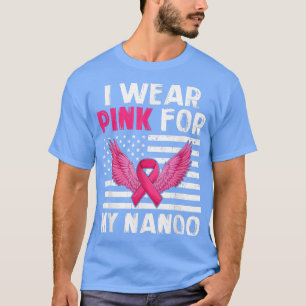 Camiseta Eu Visto Rosa Para O Meu Cancer De Fita Rosa Nanoo