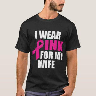 Camiseta Eu Visto Rosa Para O Meu Cancer De Mama Da Esposa