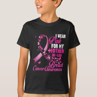 Camiseta Eu Visto Rosa Para O Meu Cancer De Mama Da Mãe Em 