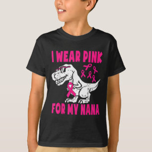 Camiseta Eu Visto Rosa Para O Meu Cancer De Mama Da Nana.