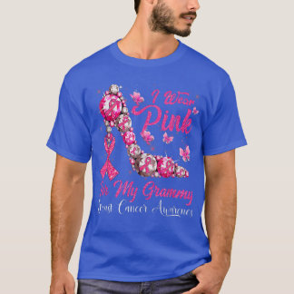 Camiseta Eu Visto Rosa Para O Meu Cancer De Mama De Altura