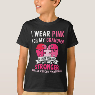 Camiseta Eu Visto Rosa Para O Meu Cancer De Mama Elefante D