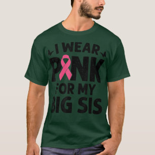 Camiseta Eu Visto Rosa Para O Meu Grande Cancer De Mama De