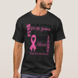 Camiseta Eu Visto Rosa Para Os Guerreiros Sensibilizar O Ca
