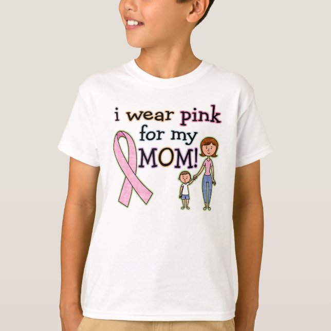 Camiseta Eu Visto rosa para os meus filhos (Frente)
