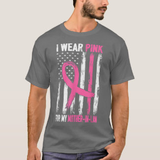Camiseta Eu Visto Rosa Pela Minha Mãe Em Direito Cancer De