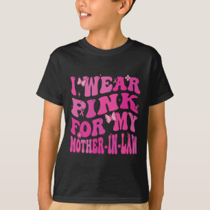Camiseta Eu Visto Rosa Pela Minha Mãe Em Direito Cancer De