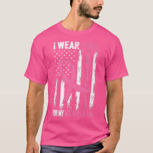 Camiseta Eu Visto Rosa Pela Minha Mãe Em Direito Cancer De