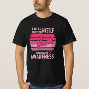Camiseta Eu Visto Rosa Por Mim Própria Consciência Do Cance