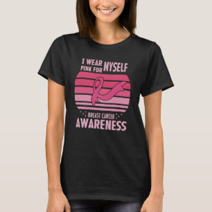 Camiseta Eu Visto Rosa Por Mim Própria Consciência Do Cance
