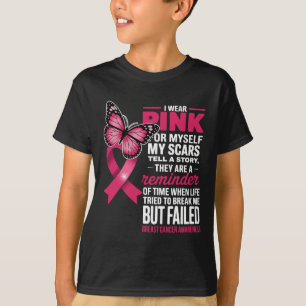 Camiseta Eu Visto Rosa Por Mim Próprio As Minhas Cicatrizes