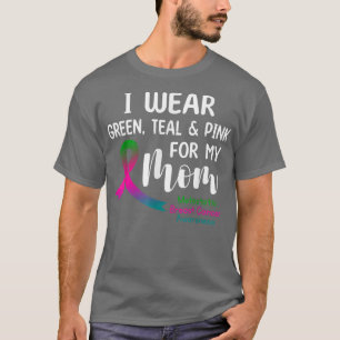 Camiseta Eu Visto Rosa Verde Para Minha Mãe Breas Metastási