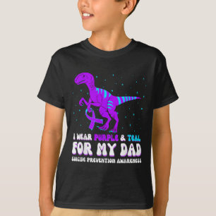 Camiseta Eu Visto Roxo & Teal Para A Prevenção Do Suicí