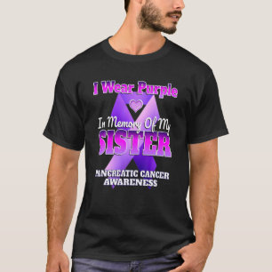 Camiseta Eu Visto Roxo Em Memória Da Minha Irmã Ca Pancre