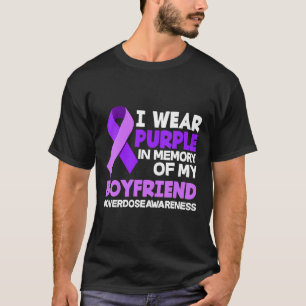 Camiseta Eu Visto Roxo Em Memória Da Minha Sobredosagem De