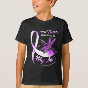 Camiseta Eu Visto Roxo Em Memória Da Minha Tia Sobredosagem
