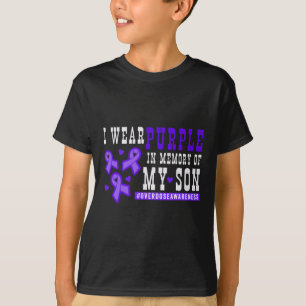 Camiseta Eu Visto Roxo Em Memória Do Meu Filho - Com Conhec