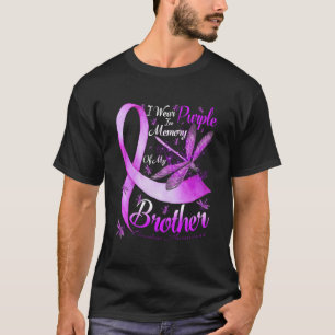 Camiseta Eu Visto Roxo Em Memória Do Meu Irmão Dragonfly