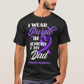 Camiseta Eu Visto Roxo Em Memória Do Meu Pai De Sobredosage