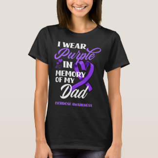 Camiseta Eu Visto Roxo Em Memória Do Meu Pai De Sobredosage