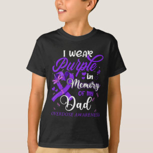 Camiseta Eu Visto Roxo Na Memória Para A Sobredosagem Do Me