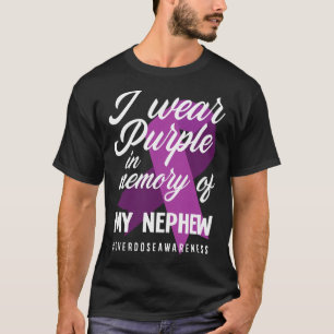 Camiseta Eu Visto Roxo Na Memória Para Minha Sobredosagem D