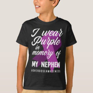 Camiseta Eu Visto Roxo Na Memória Para Minha Sobredosagem D