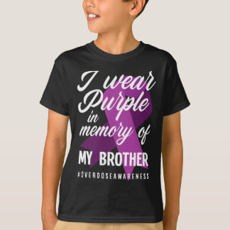 Camiseta Eu Visto Roxo Na Memória Para Minha Sobredosagem I