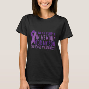 Camiseta Eu Visto Roxo Na Memória Para O Meu Filho Sobredos