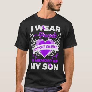 Camiseta Eu Visto Roxo Na Memória Para O Meu Filho Sobredos