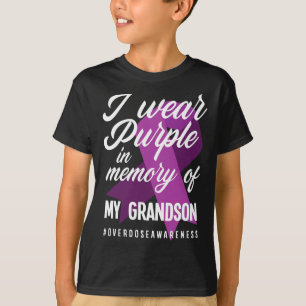 Camiseta Eu Visto Roxo Na Memória Pela Sobredosagem De Meu 