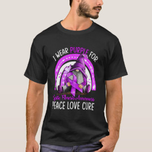Camiseta Eu Visto Roxo Para A Consciência Da Fibrose Cístic