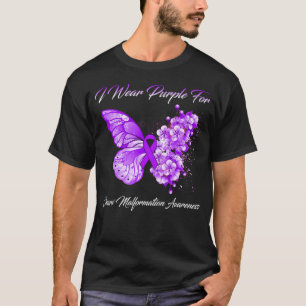 Camiseta Eu Visto Roxo Para A Consciência Da Malformação Ch