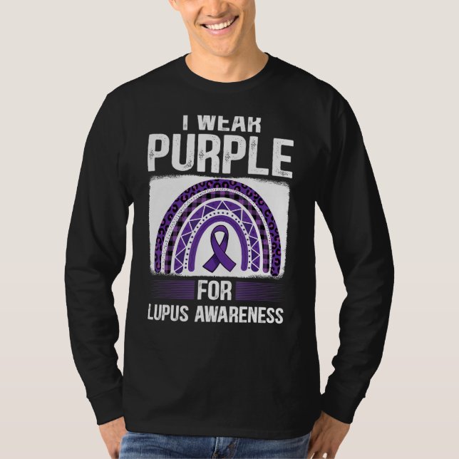 Camiseta Eu Visto Roxo Para A Consciência Do Lupus Aw (Frente)