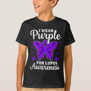 Camiseta Eu Visto Roxo Para A Consciência Do Lupus Mês Borb