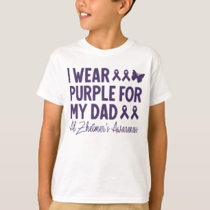 Camiseta Eu Visto Roxo para a consciência do meu Pai Alzhei