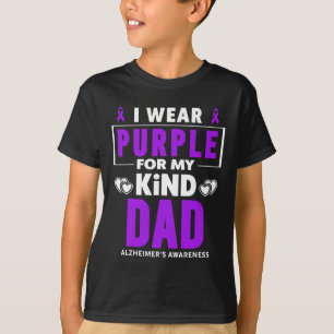 Camiseta Eu Visto Roxo para a consciência do meu Pai Heimer