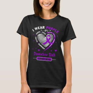 Camiseta Eu Visto Roxo Para A Consciência do NASCIMENTO PRE
